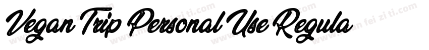 Vegan Trip Personal Use Regular字体转换